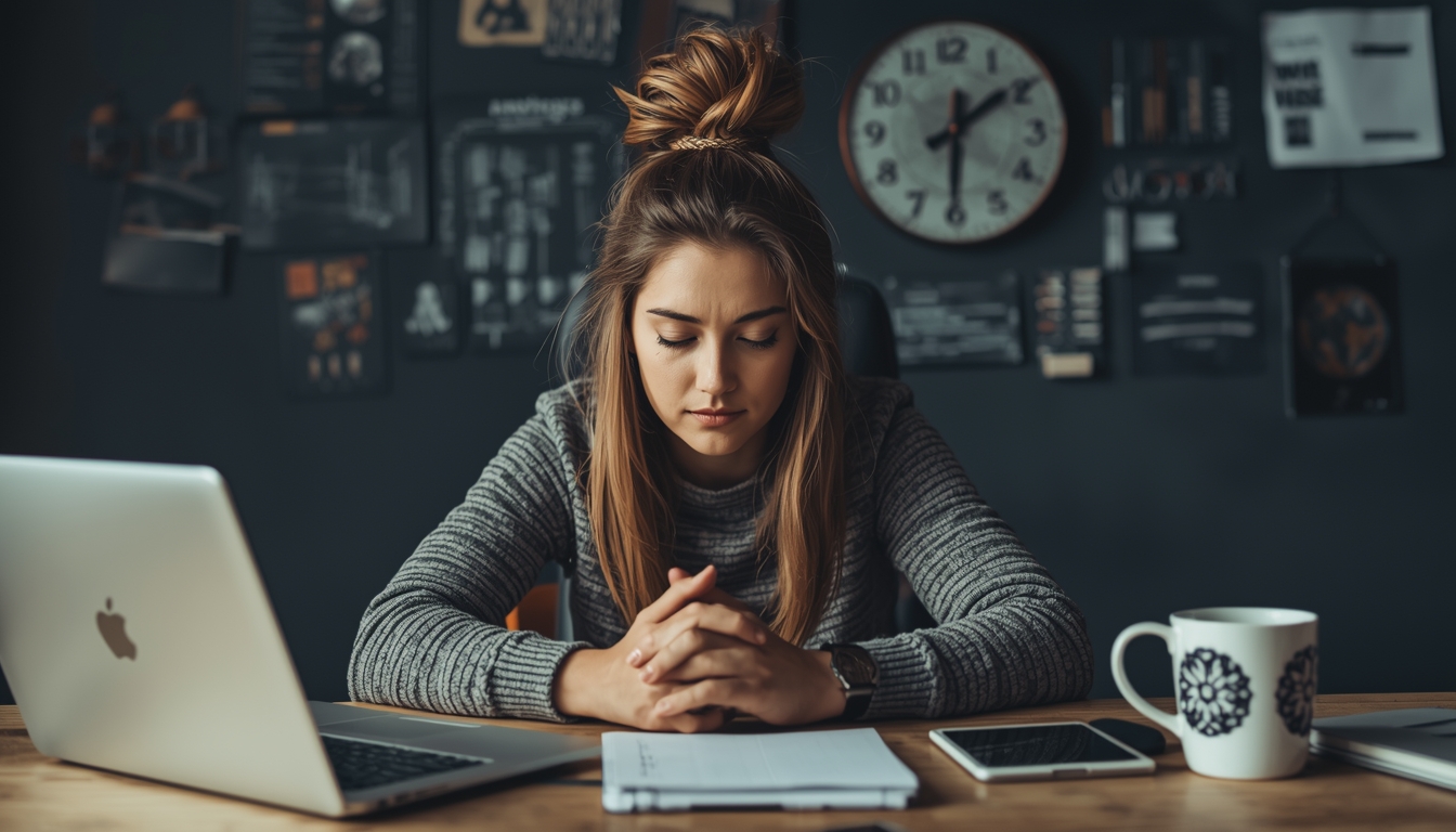 Traxylonllshral desk break and focus balance moment